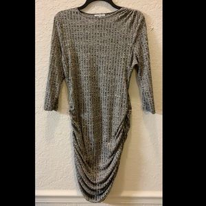 Grey bodycon dress